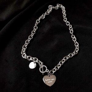 🌟 Love You More Platinum Plated Chunky Necklace